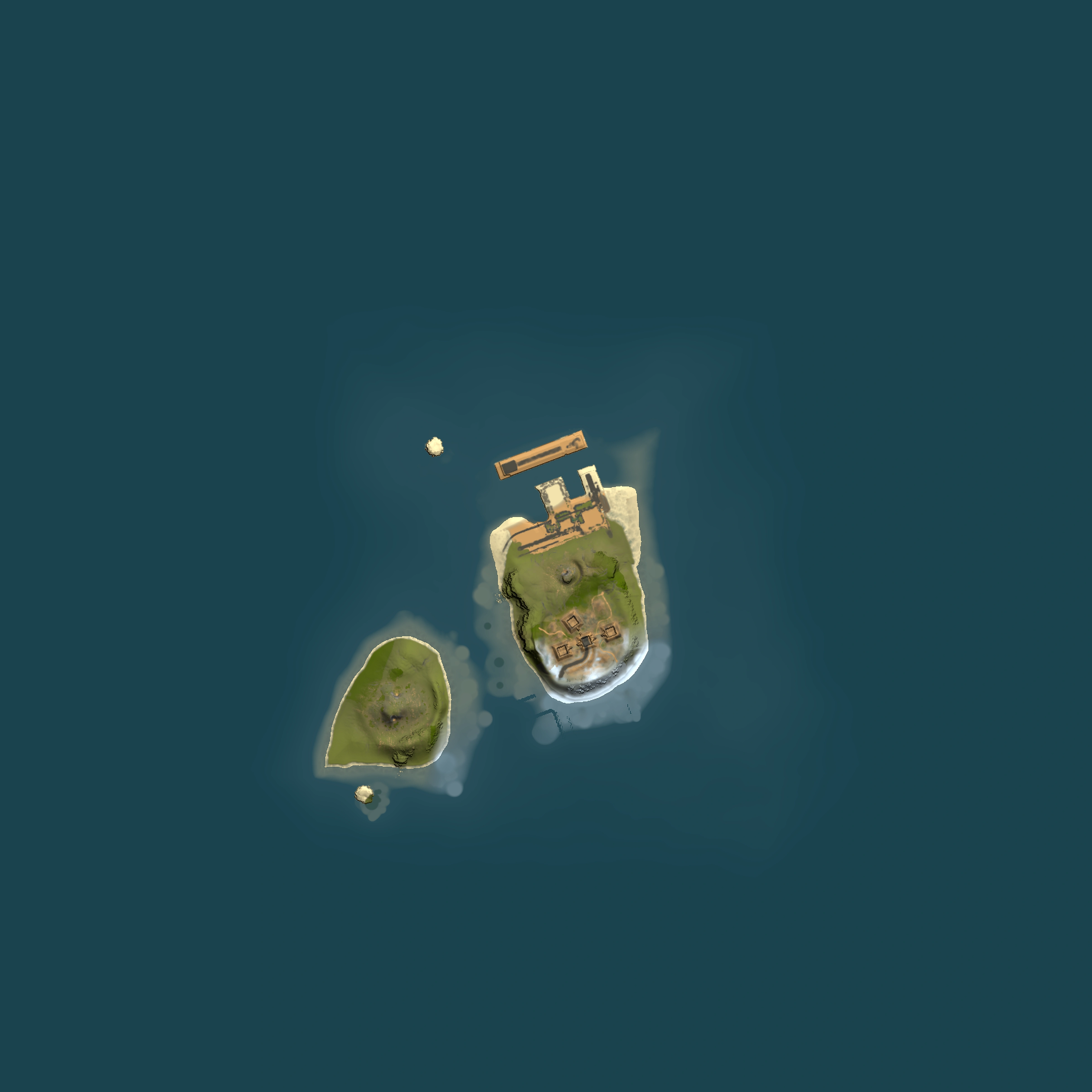 Full top-down render of Rust map seed 717686956, 1500x1500m