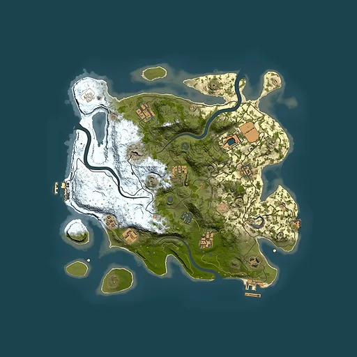 Rust map seed 555641637, 3500x3500m top-down preview