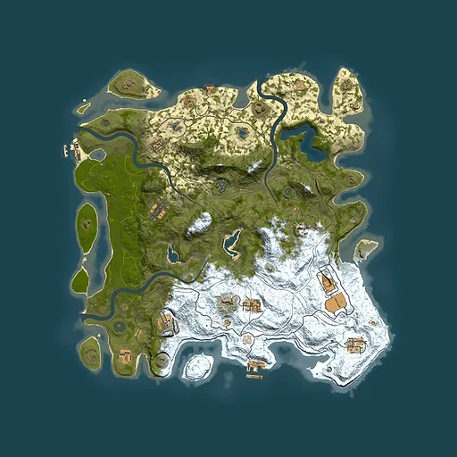 Rust map seed 1858663896, 4500x4500m top-down preview
