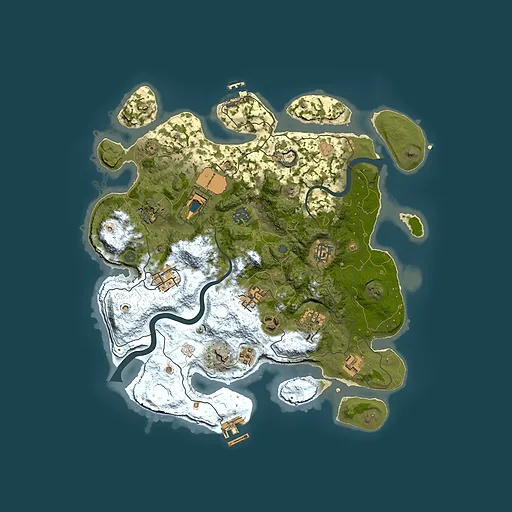Rust map seed 37965437, 3500x3500m top-down preview