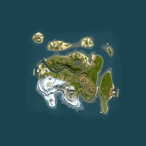 Rust map seed 1812790974, 2500x2500m top-down preview
