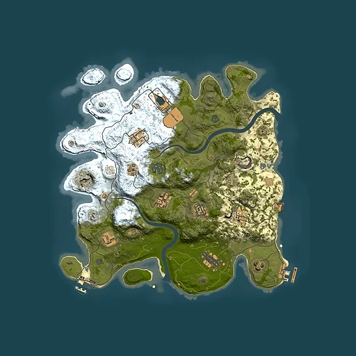 Rust map seed 767913115, 3500x3500m top-down preview