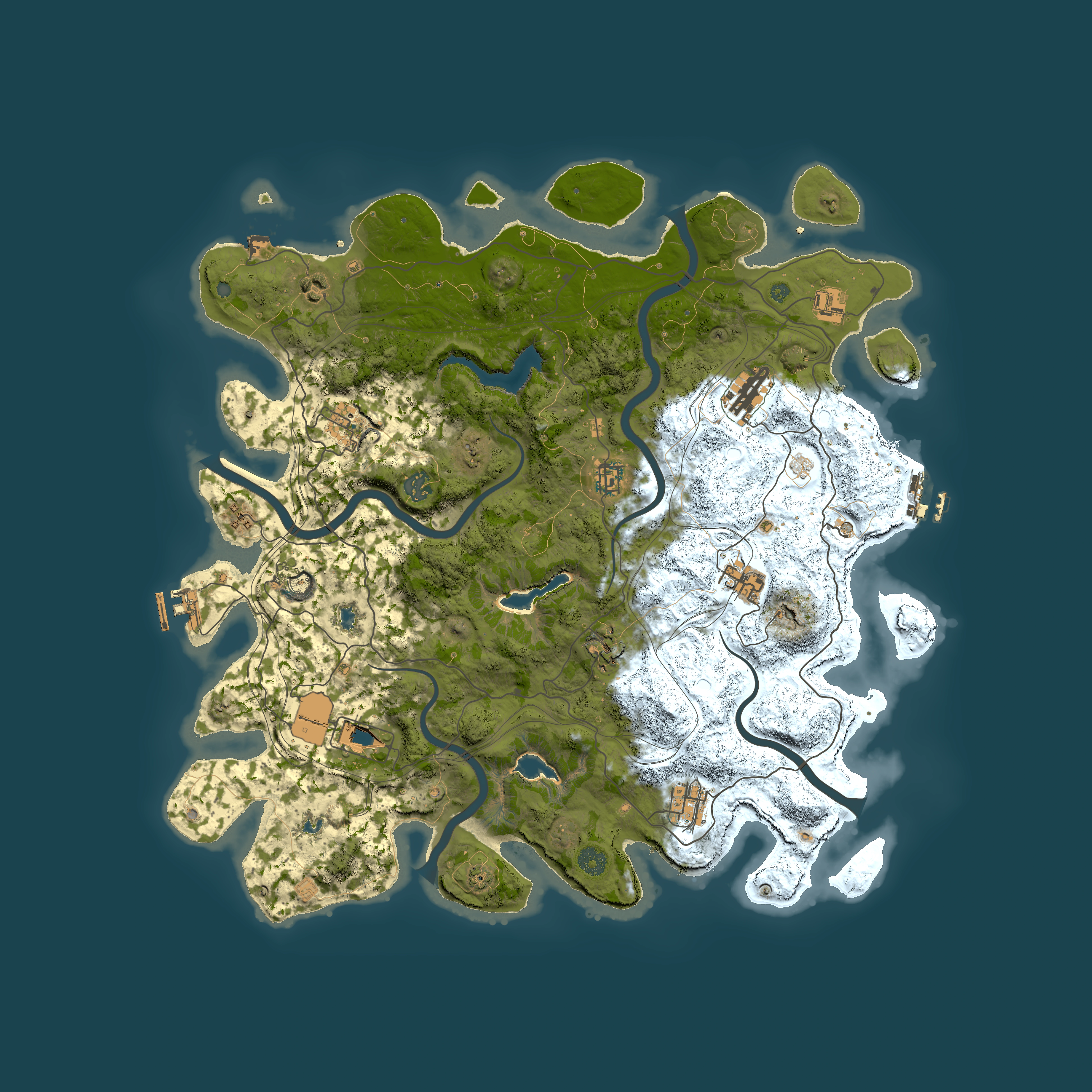 Full top-down render of Rust map seed 68133359, 4500x4500m