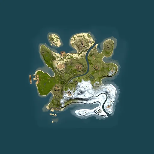 Rust map seed 1452163274, 2500x2500m top-down preview