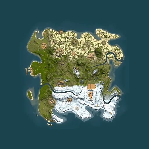 Rust map seed 1981917200, 3500x3500m top-down preview