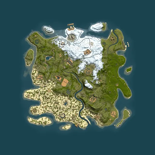 Rust map seed 171922483, 4000x4000m top-down preview