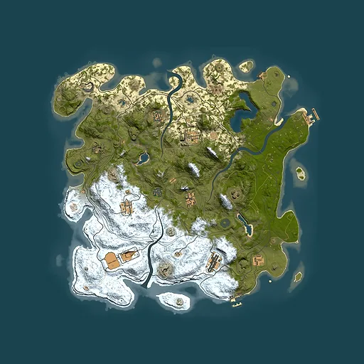 Rust map seed 1706254094, 4500x4500m top-down preview