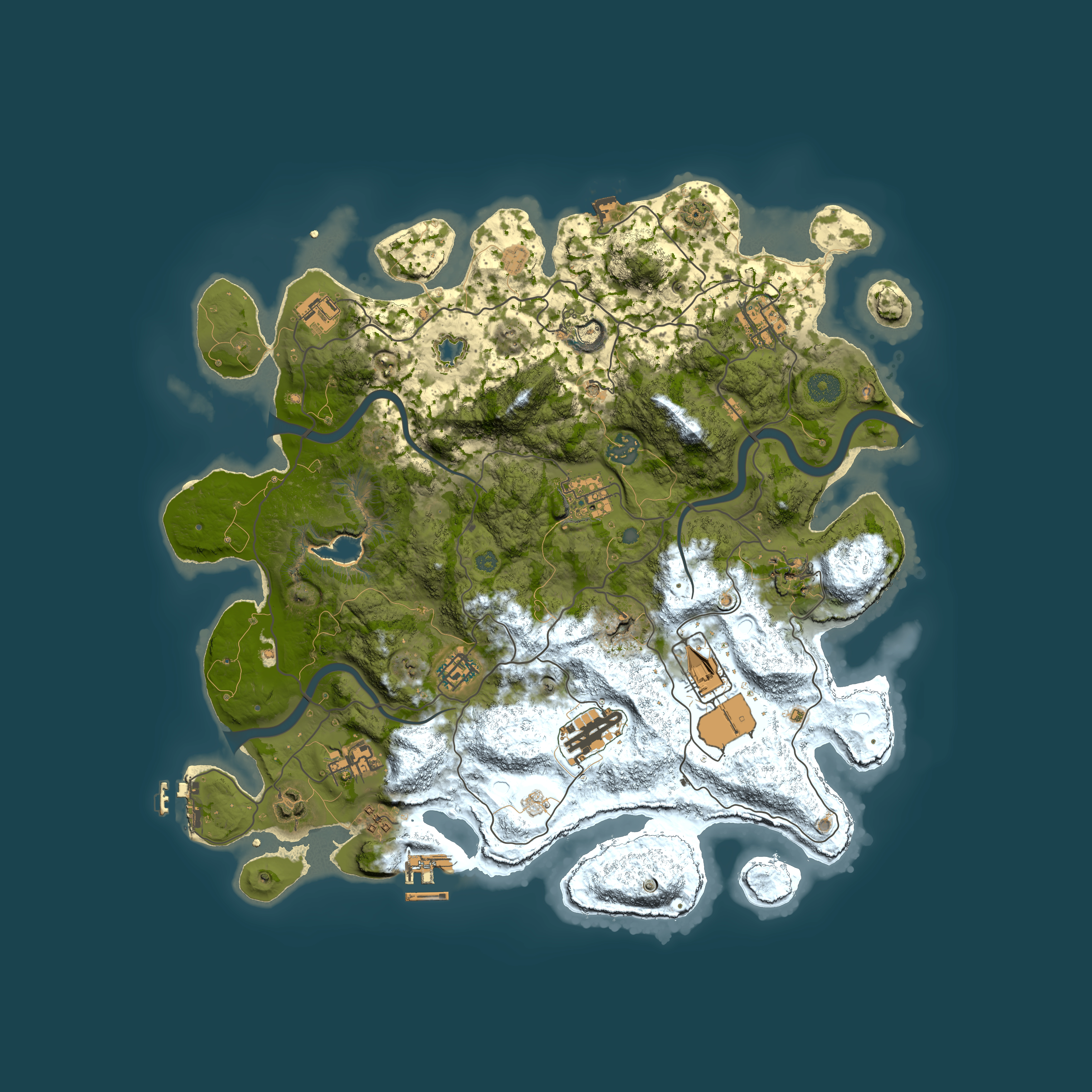 Full top-down render of Rust map seed 587944810, 4000x4000m