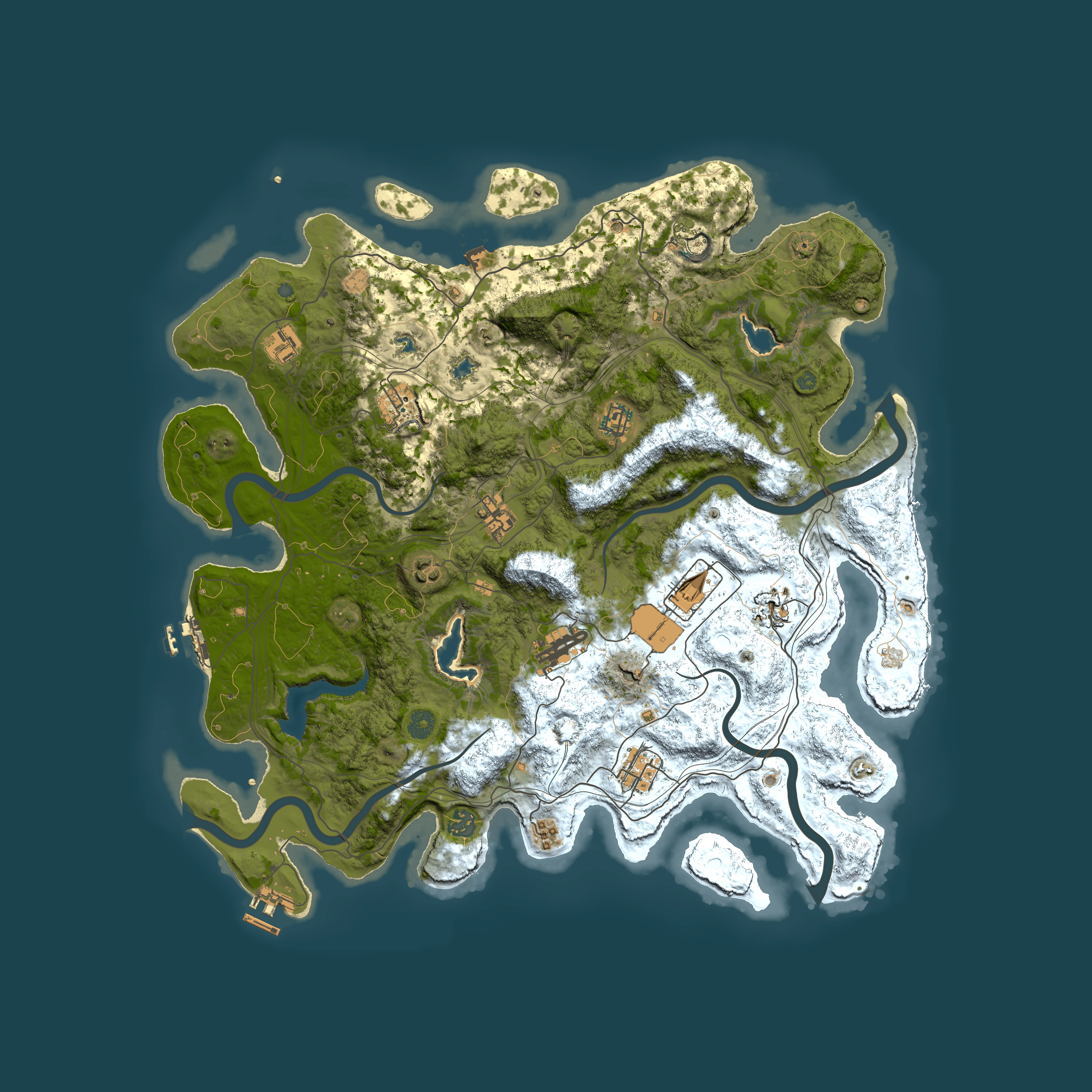 Full top-down render of Rust map seed 510410311, 4500x4500m