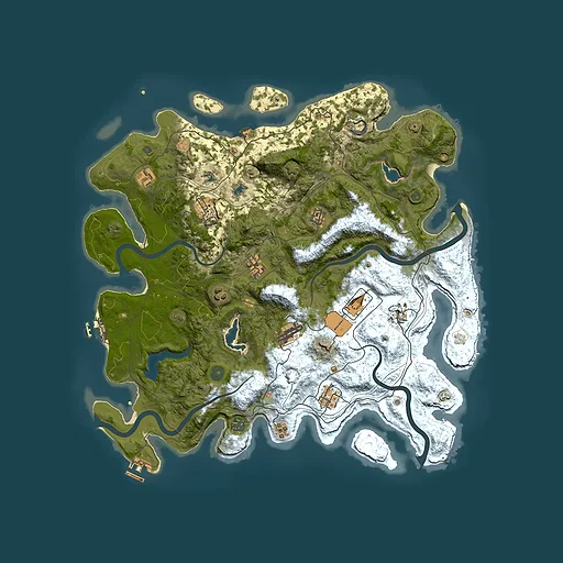 Rust map seed 510410311, 4500x4500m top-down preview