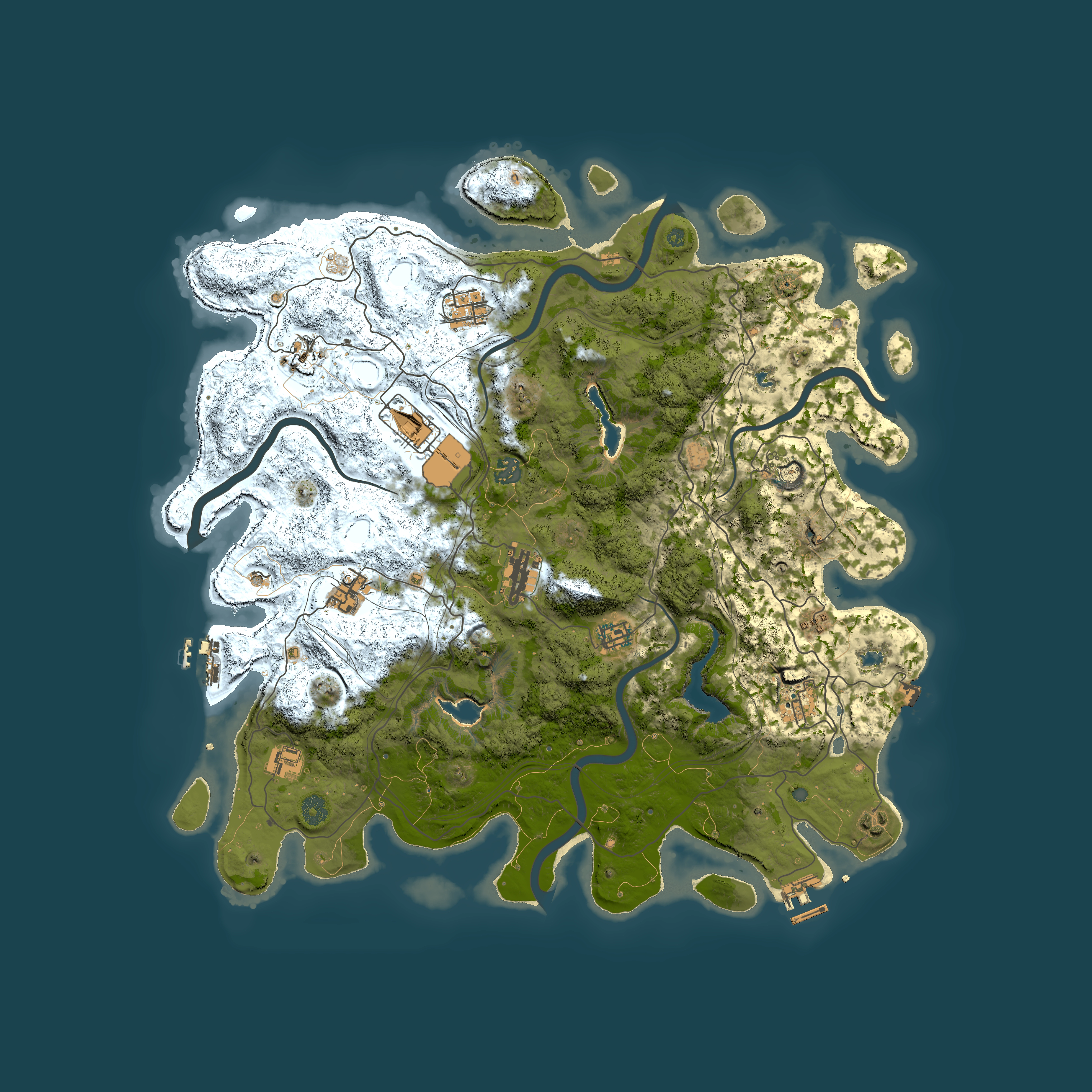 Full top-down render of Rust map seed 2112146391, 4500x4500m