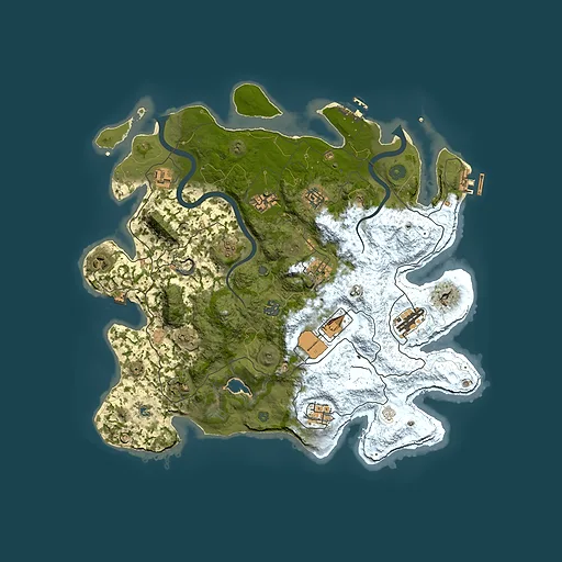 Rust map seed 30860568, 4000x4000m top-down preview