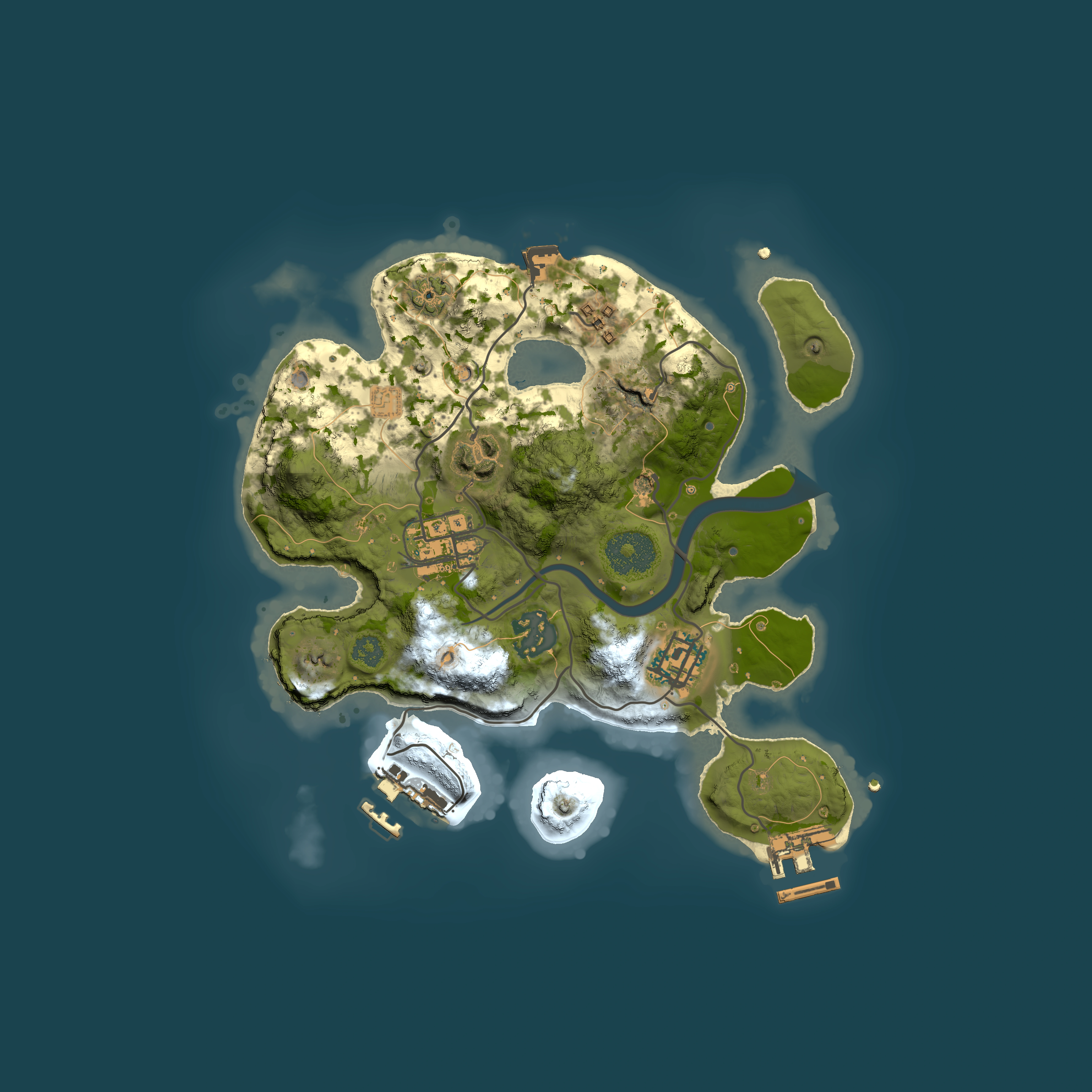 Full top-down render of Rust map seed 526162716, 2500x2500m