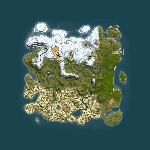 Rust map seed 470458958, 4000x4000m top-down preview