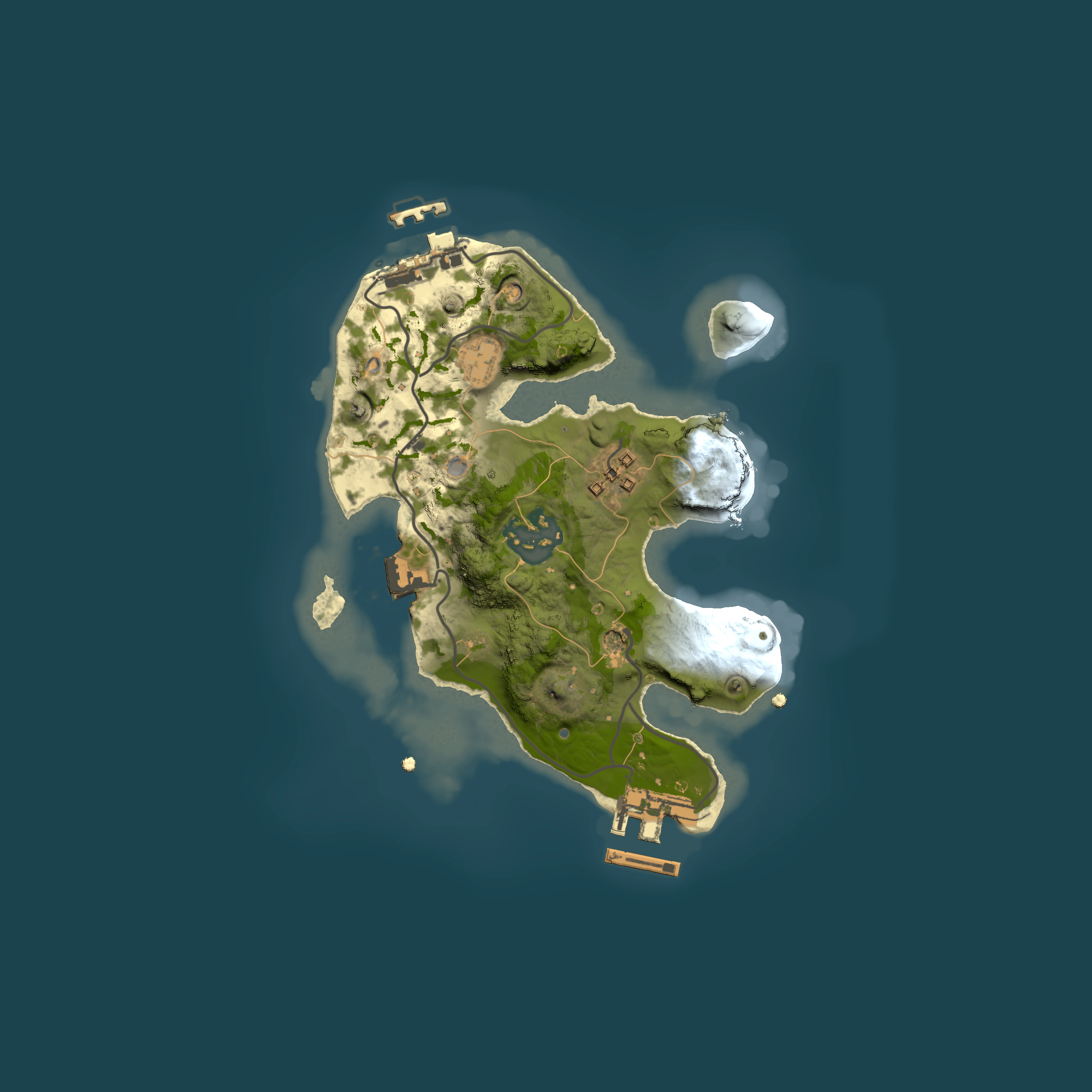 Full top-down render of Rust map seed 742603706, 2000x2000m