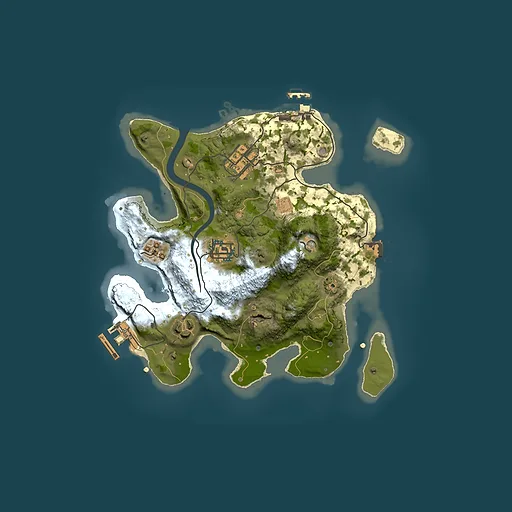 Rust map seed 1752856694, 2500x2500m top-down preview
