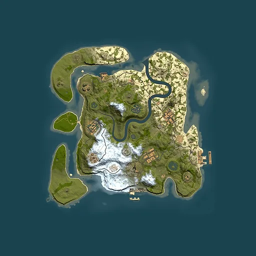Rust map seed 2004419326, 3000x3000m top-down preview