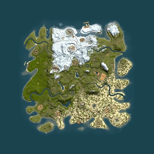 Rust map seed 1705913119, 4500x4500m top-down preview