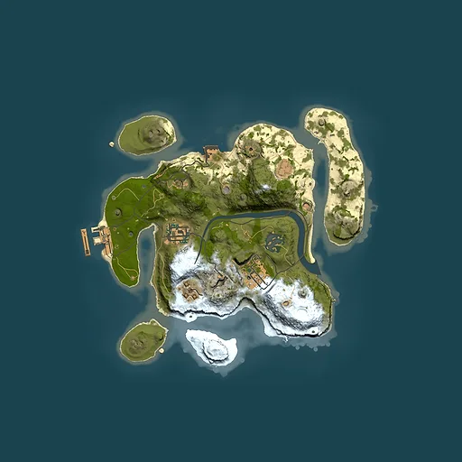 Rust map seed 1333972509, 2500x2500m top-down preview