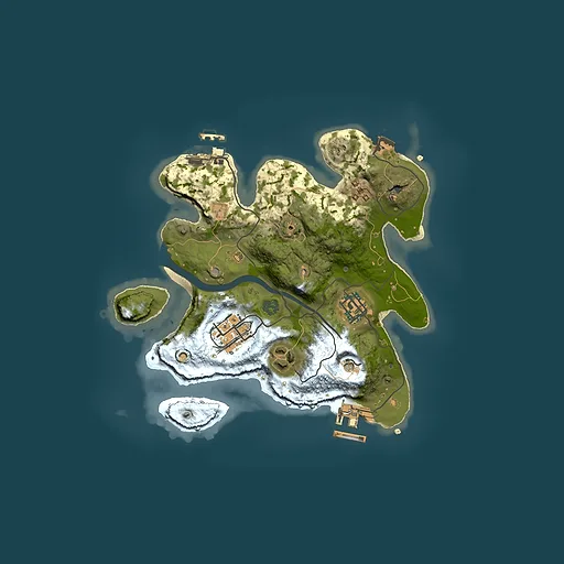 Rust map seed 1302772501, 2500x2500m top-down preview