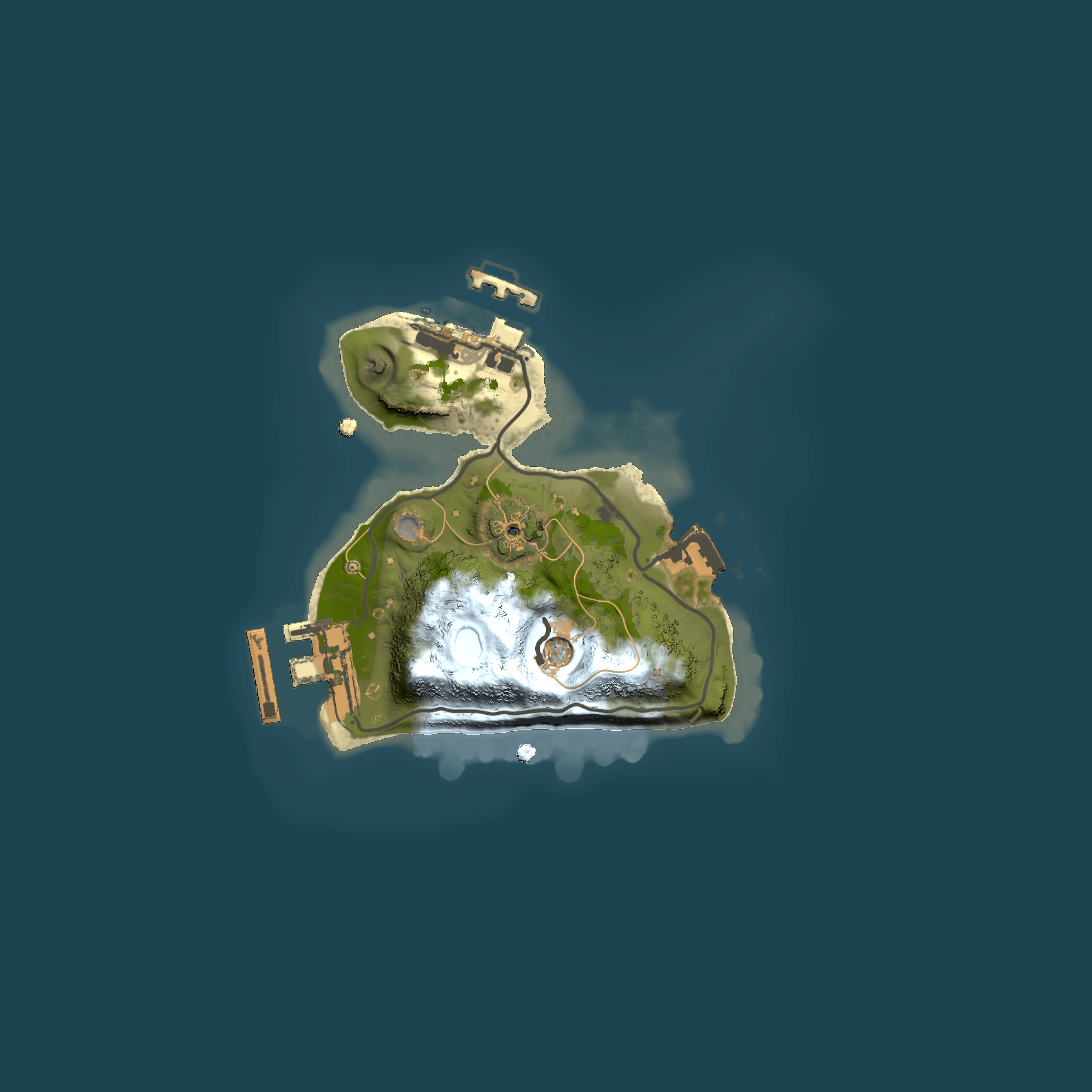 Full top-down render of Rust map seed 1693282066, 1500x1500m