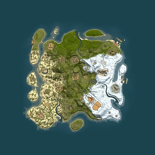 Rust map seed 1890506979, 3500x3500m top-down preview
