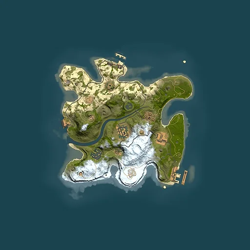 Rust map seed 1542088561, 2500x2500m top-down preview