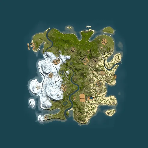 Rust map seed 998172963, 3500x3500m top-down preview