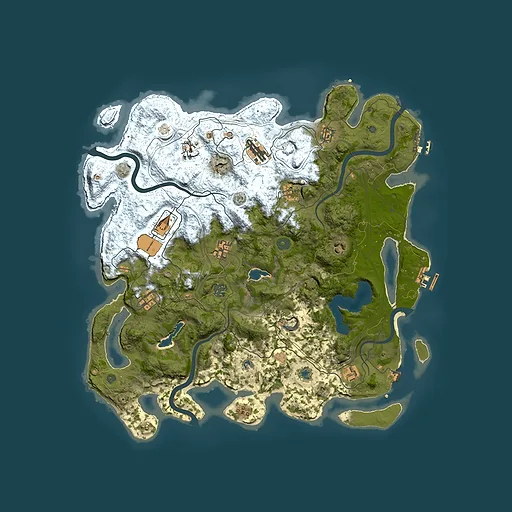 Rust map seed 1901066918, 4500x4500m top-down preview