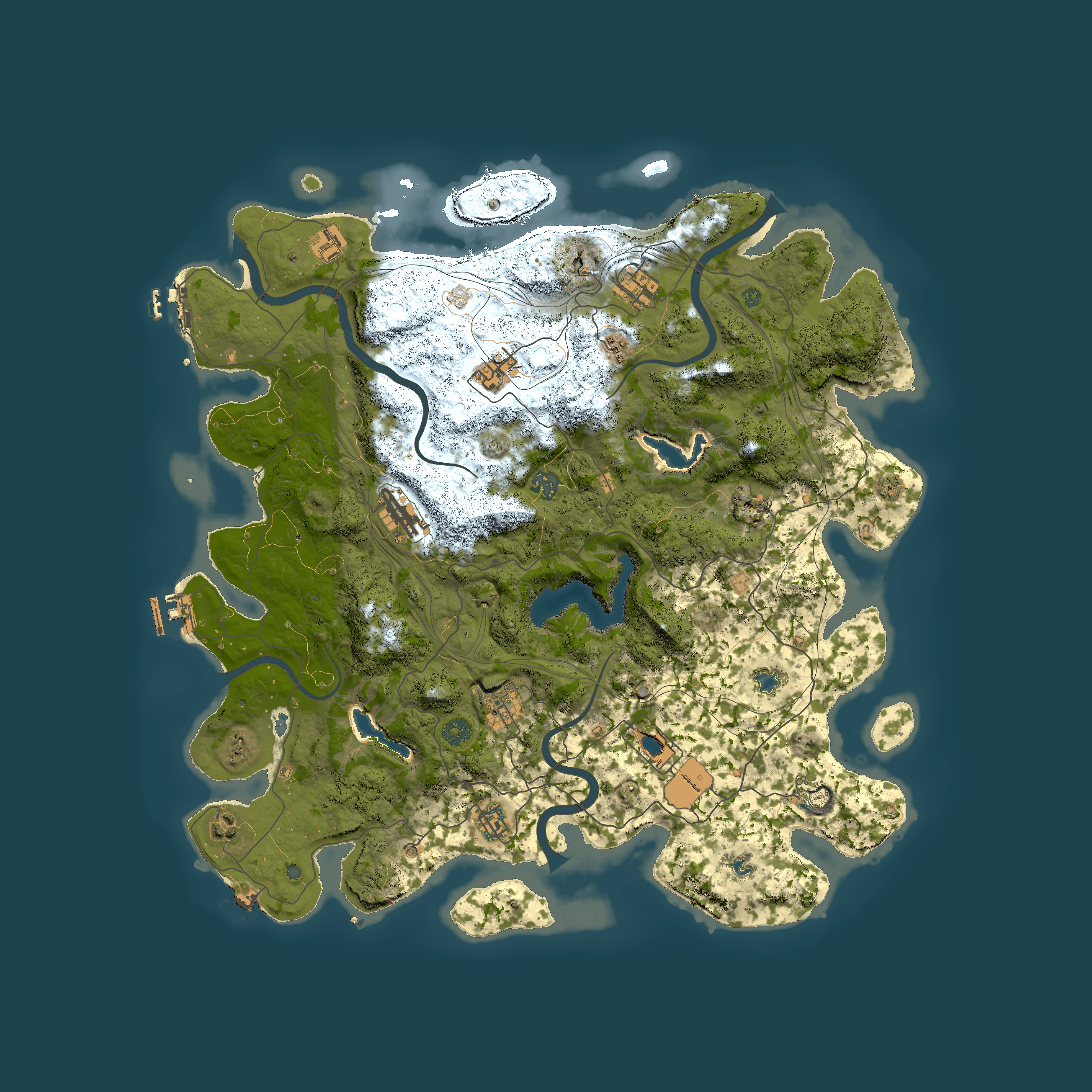 Full top-down render of Rust map seed 619093489, 4500x4500m
