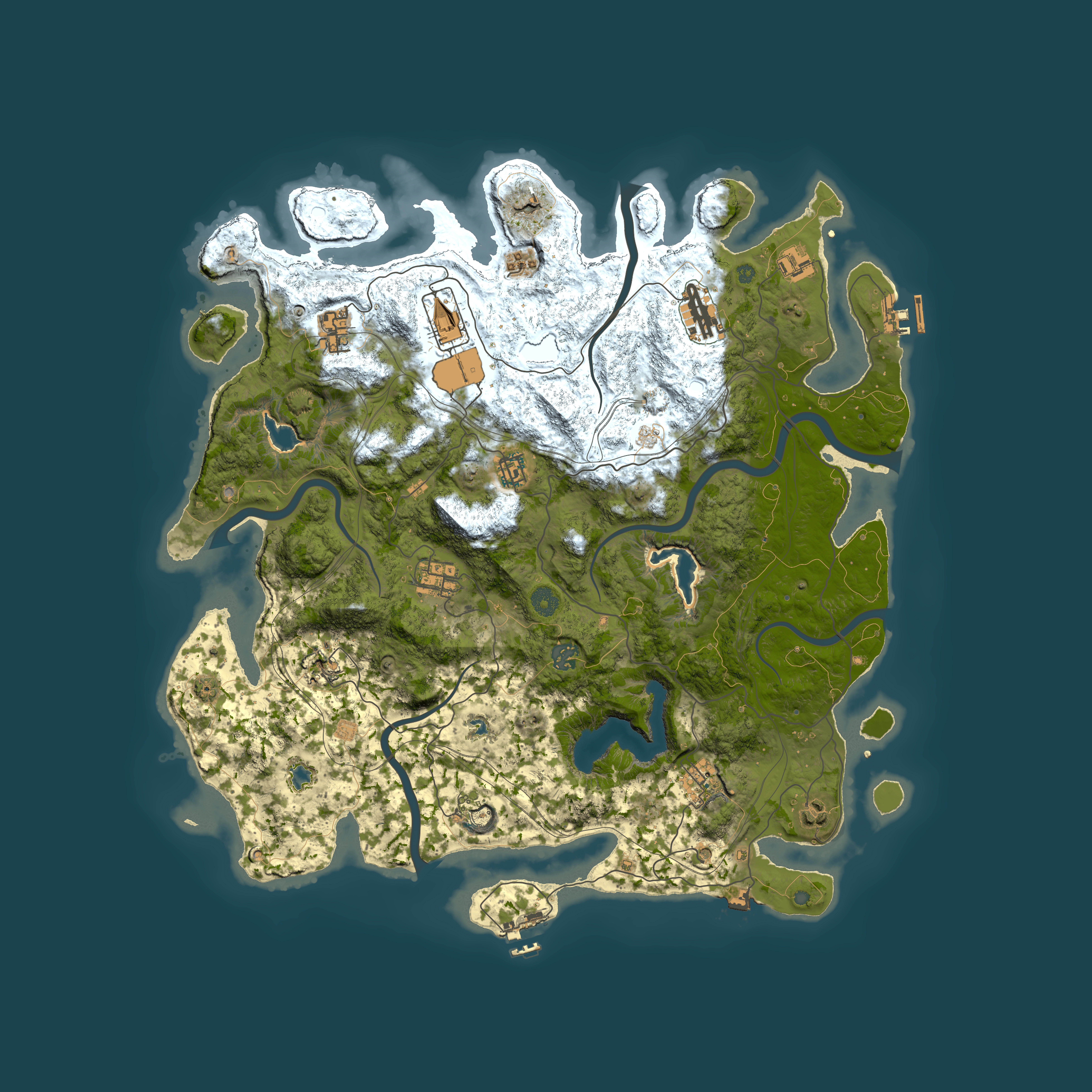 Full top-down render of Rust map seed 489316486, 4500x4500m