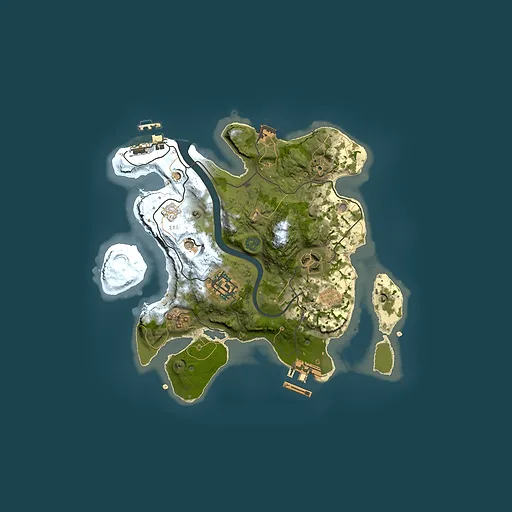 Rust map seed 852125392, 2500x2500m top-down preview