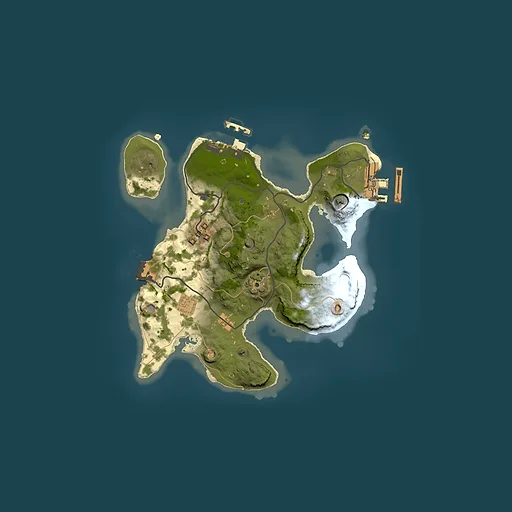 Rust map seed 1714020942, 2000x2000m top-down preview