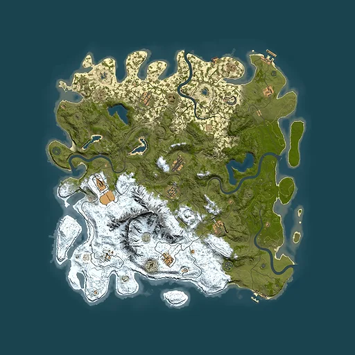 Rust map seed 471628259, 5000x5000m top-down preview