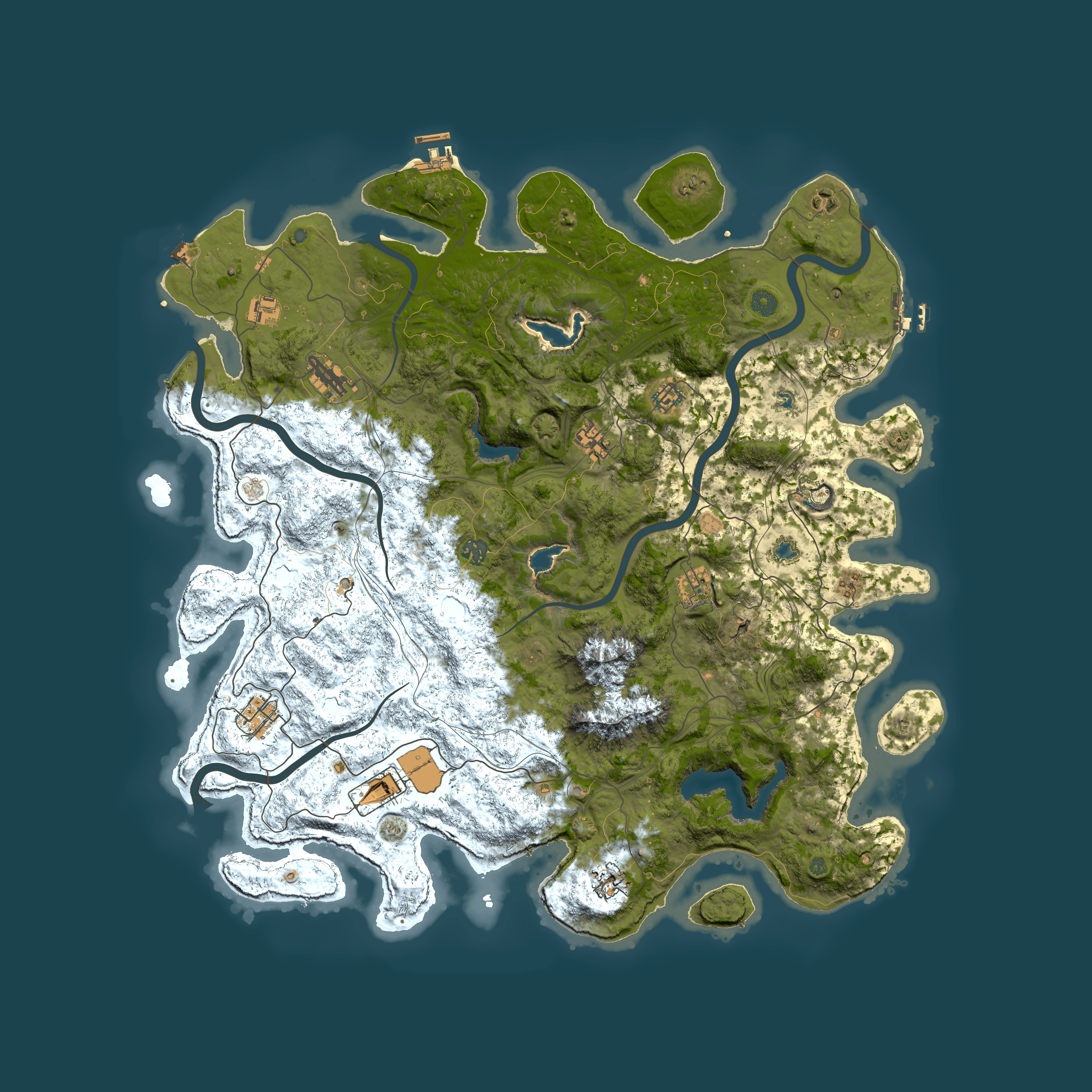 Full top-down render of Rust map seed 562587701, 5000x5000m