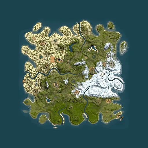 Rust map seed 783071673, 4500x4500m top-down preview