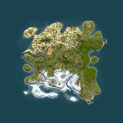 Rust map seed 658216735, 3500x3500m top-down preview