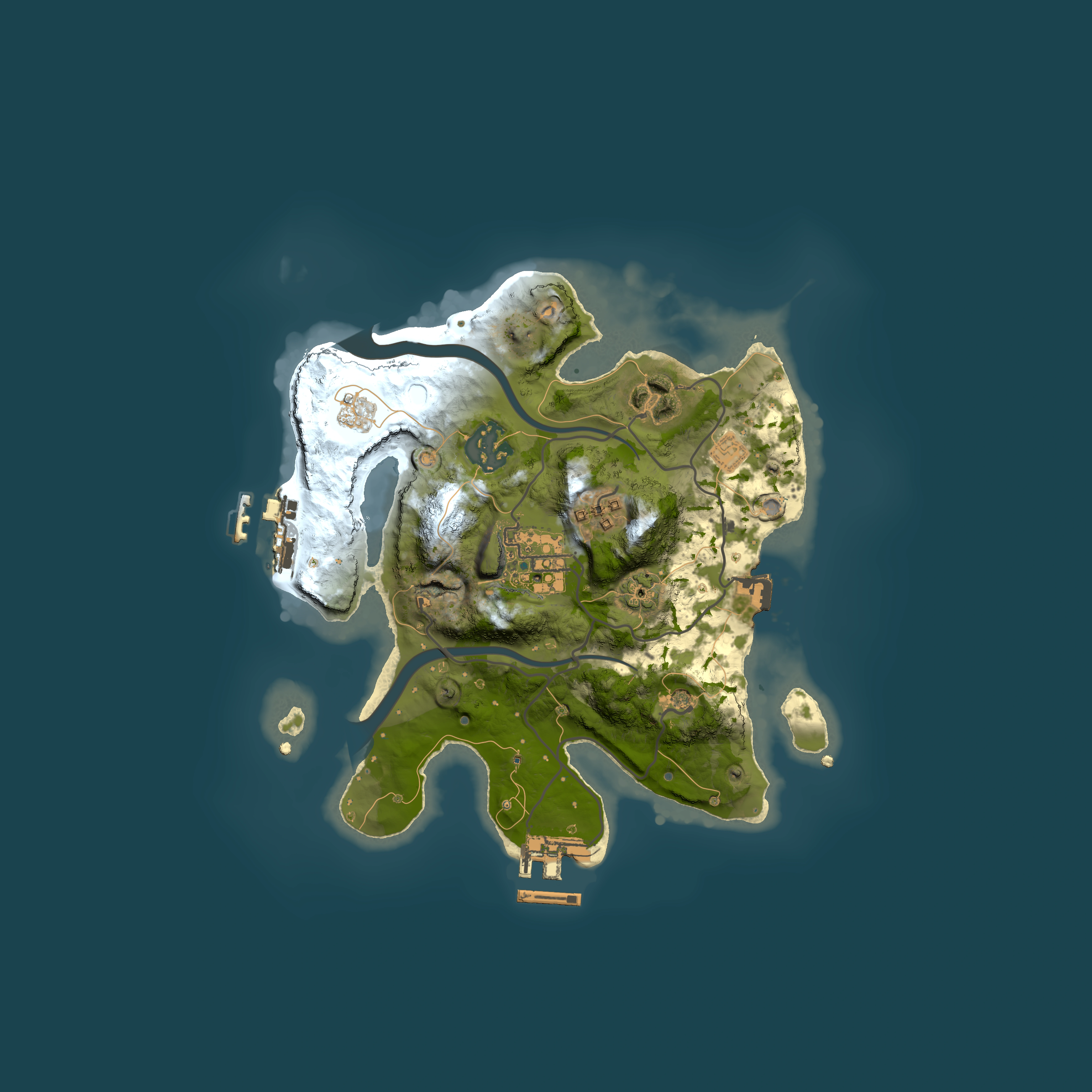 Full top-down render of Rust map seed 1925417793, 2500x2500m