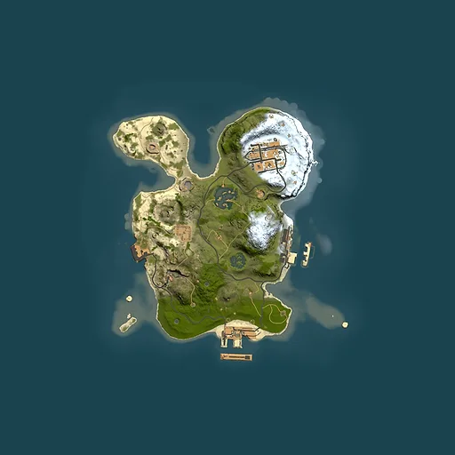 Rust map seed 193345694, 2000x2000m top-down preview