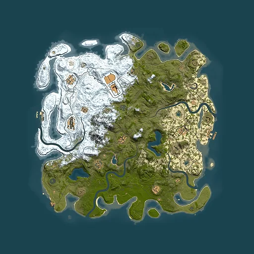 Rust map seed 889804104, 5000x5000m top-down preview