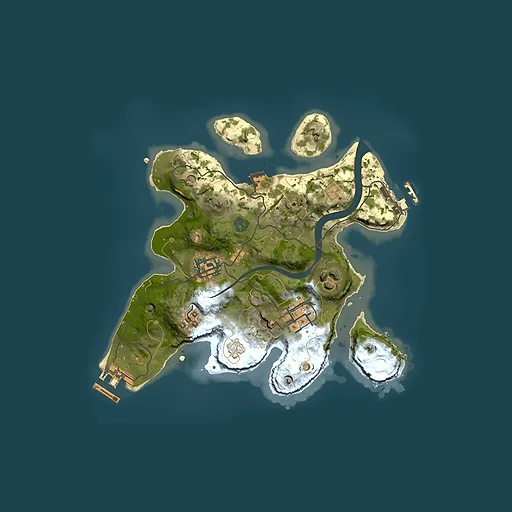 Rust map seed 1320860480, 2500x2500m top-down preview