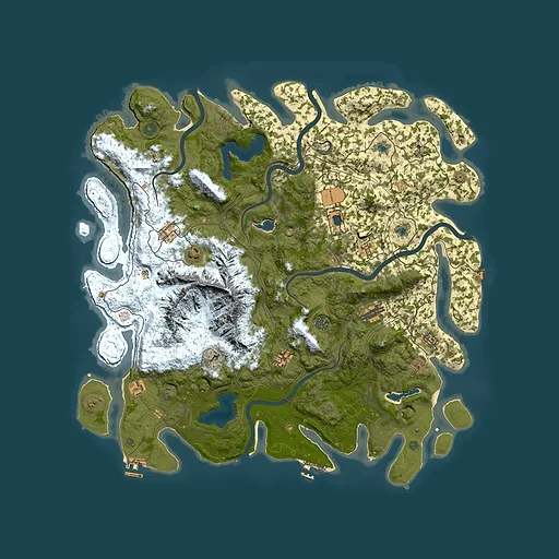 Rust map seed 1026268116, 5000x5000m top-down preview