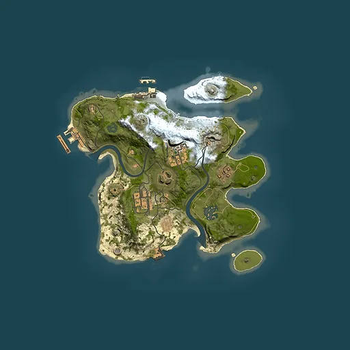 Rust map seed 1444782127, 2500x2500m top-down preview