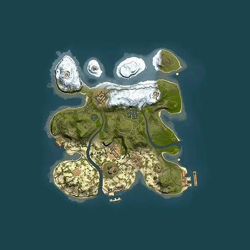 Rust map seed 2066357169, 2500x2500m top-down preview