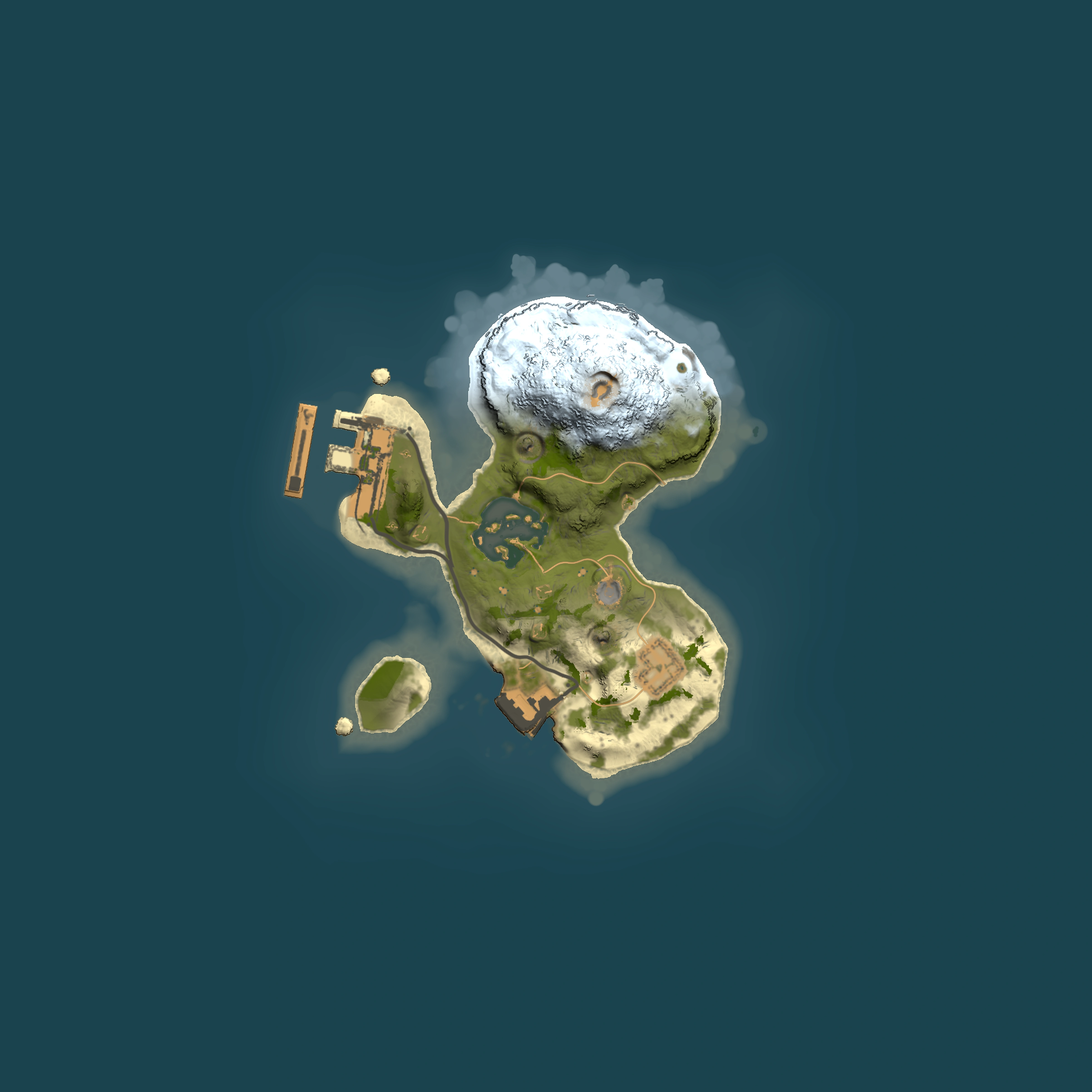 Full top-down render of Rust map seed 1962562380, 1500x1500m
