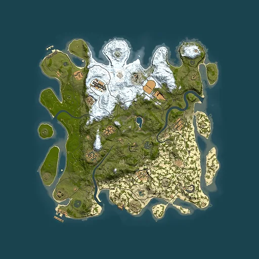 Rust map seed 1919863366, 4000x4000m top-down preview