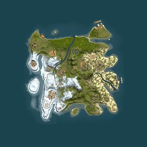 Rust map seed 393969460, 3000x3000m top-down preview