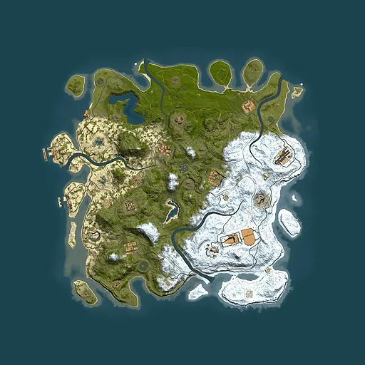 Rust map seed 828674397, 4500x4500m top-down preview