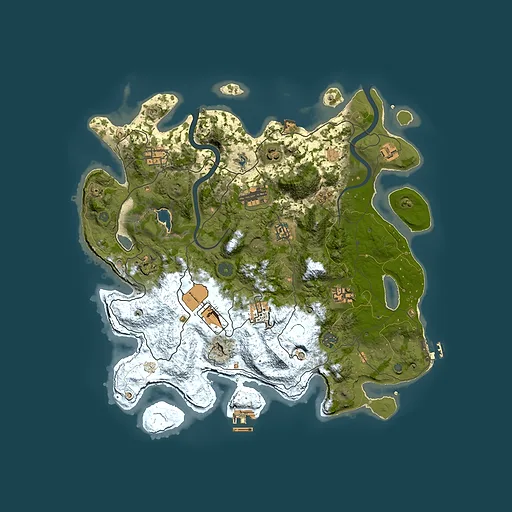 Rust map seed 265644692, 4000x4000m top-down preview