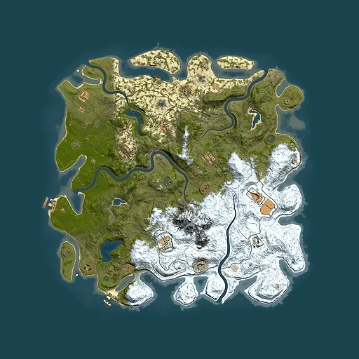 Rust map seed 1254851656, 5000x5000m top-down preview